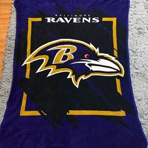 NFL Ravens Baltimore Team Logo Blanket